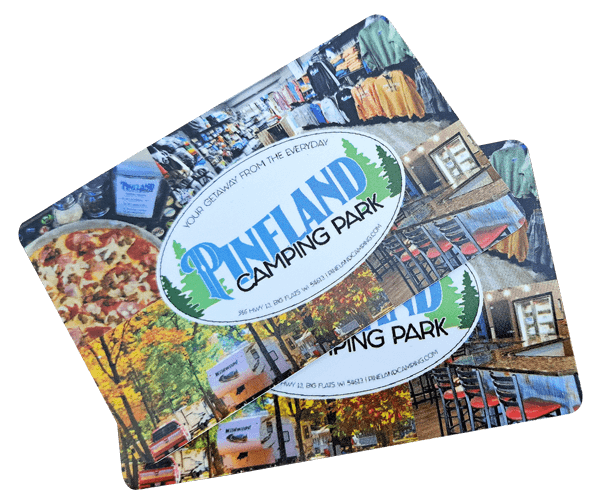 Pineland Camping Park and Pineland Grille gifts cards