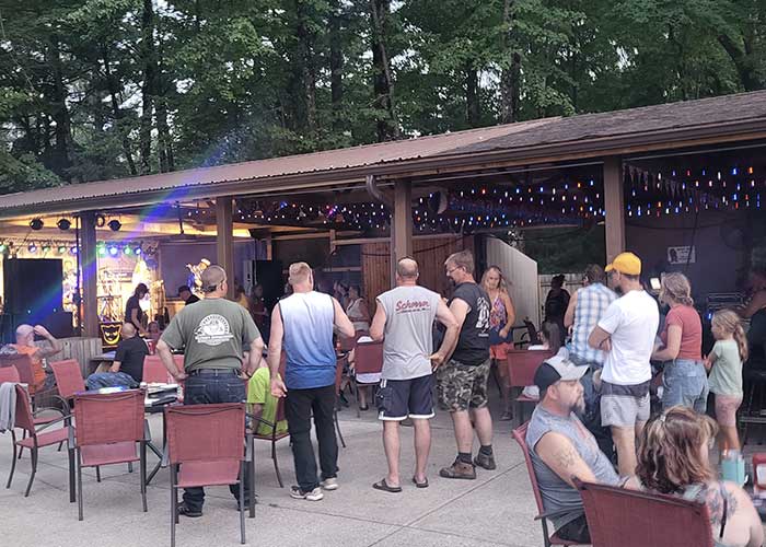 Pavilion Bar at Pineland Camping Park in Arkdale, Wisconsin