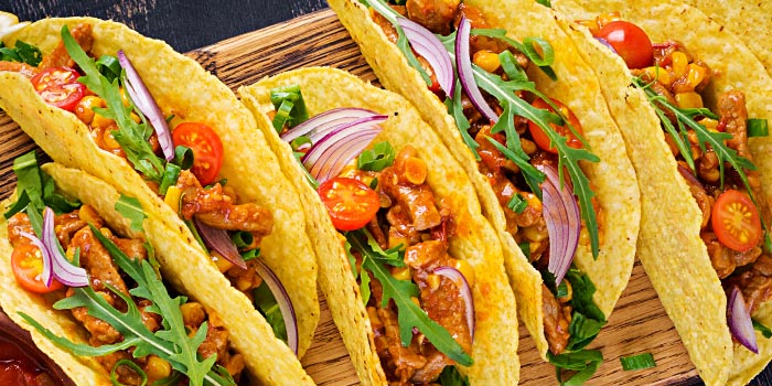 Hard shell tacos from Pineland Grille